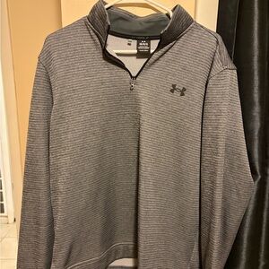 Under Armour Black and Gray Golf Pullover